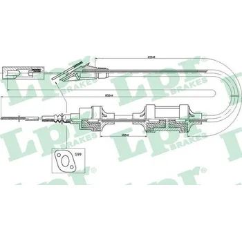 Spojka Tazne lanko, ovladani spojky, , 46437478, LPR, C0407C