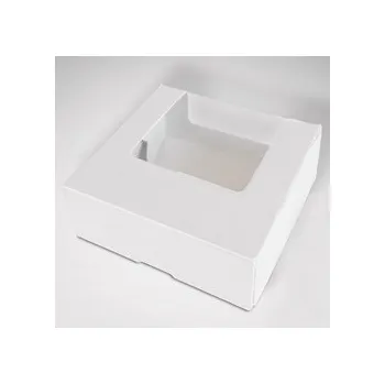 Dárková krabička Krabička na cukroví - S okénkem / 10 x 10 x 4 cm