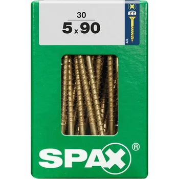 Vrut SPAX Vrut 5x90, zápustná hlava, PZ, YELLOX, 30 ks (L)