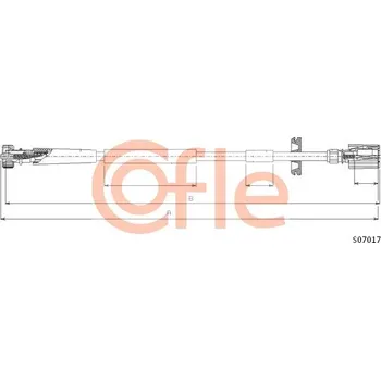 Náhon tachometru Hřídel tachometru, , 46511572, COFLE, S07017