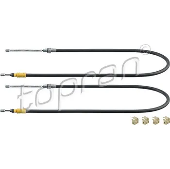 Brzdový systém Tažné lanko, parkovací brzda, , 4514200385, 4514200485, A4514200385, A4514200485, TOPRAN, 407 938