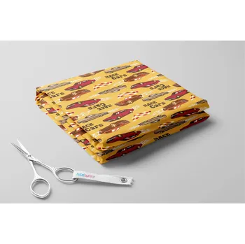 Fleece antipiling, Závodní auta Barva: Žlutá