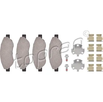 Brzdová destička Sada brzdových destiček, kotoučová brzda, , 1605355, 93189822, TOPRAN, 207 644