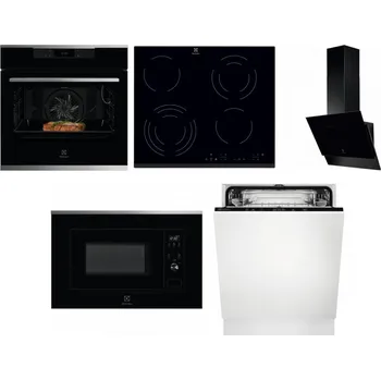 Set domácích spotřebičů ELECTROLUX KOEBP39X + ELECTROLUX EHF6343FOK + ELECTROLUX LFV616K + ELECTROLUX LMS2203EMX + ELECTROLUX EEA27200L