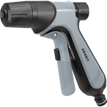 Stříkací pistole Zahradní stříkací pistole na vodu nastavitelná Granit BLACK EDITION páka s aretací