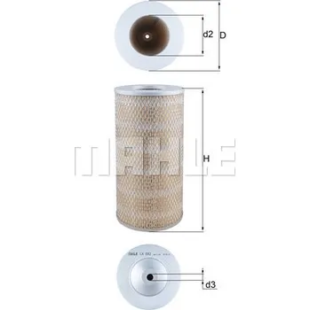 Vzduchový filtr Vzduchový filtr, , 1780154100, 178015410083, 17801541008T, 1780154110, 1780175010, KNECHT, LX 882