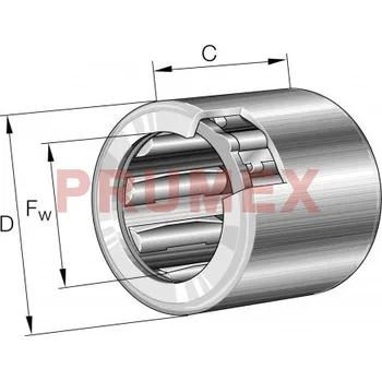 INA HFZ 061008-L564 jednosměrné jehlové ložisko s lisovaným pouzdrem