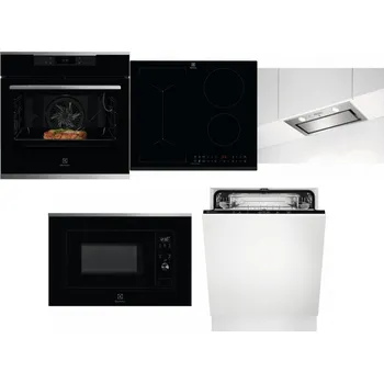 Set domácích spotřebičů ELECTROLUX KOEBP39X + ELECTROLUX LIV63431BK + ELECTROLUX LFG716X + ELECTROLUX LMS2203EMX + ELECTROLUX EEA27200L