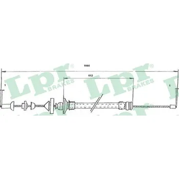Spojkové lanko Tazne lanko, ovladani spojky, , 7700787470, 7700811013, LPR, C0176C