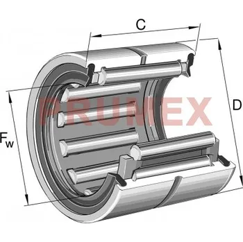 INA RNA 4902 2RS jehlové ložisko bez vnitřního kroužku
