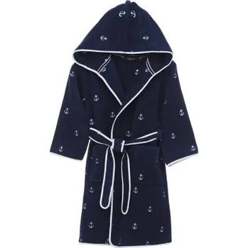 Dívčí župan Soft Cotton Soft Cotton Dětský župan MARINE BOY s kapucí v dárkovém balení 128 cm) - 8698642053793