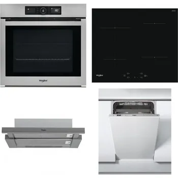 Set domácích spotřebičů WHIRLPOOL AKZ9 9480 IX + WHIRLPOOL WS Q2760 BF + WHIRLPOOL AKR 749/1 IX + WHIRLPOOL WSIC 3M27 C