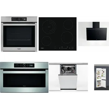 Set domácích spotřebičů WHIRLPOOL AKZ9 9480 IX + WHIRLPOOL AKT 8900 BA + WHIRLPOOL AKR 62F LT K + WHIRLPOOL ABSOLUTE AMW 730 IX + WHIRLPOOL WSIO 3O34 PFE X + WHIRLPOOL ART 66112
