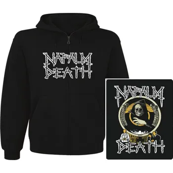 Pánská mikina mikina s kapucí a zipem Napalm Death - Life?
