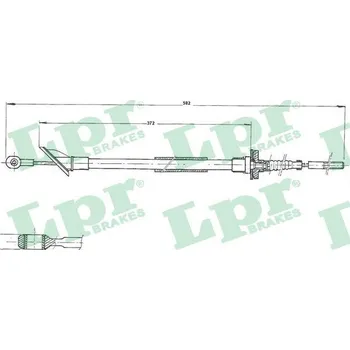 Spojkové lanko Tazne lanko, ovladani spojky, , 7702089, LPR, C0067C