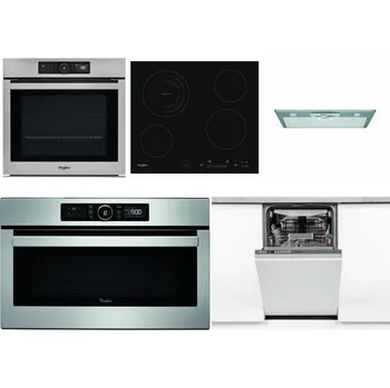 Set domácích spotřebičů WHIRLPOOL AKZ9 9480 IX + WHIRLPOOL AKT 8900 BA + WHIRLPOOL AKR 650/1 IX + WHIRLPOOL ABSOLUTE AMW 730 IX + WHIRLPOOL WSIO 3O34 PFE X