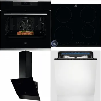 Set domácích spotřebičů ELECTROLUX KOEBP39X + ELECTROLUX LIR60433B + ELECTROLUX LFV616K + ELECTROLUX EES48200L