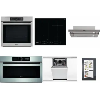 Set domácích spotřebičů WHIRLPOOL AKZ9 9480 IX + WHIRLPOOL WL B8160 NE + WHIRLPOOL AKR 5390/1 IX + WHIRLPOOL ABSOLUTE AMW 730 IX + WHIRLPOOL WSIO 3O34 PFE X + WHIRLPOOL ART 65031