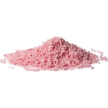 Jedlá dekorace na dort Decora Cukrová rýže - růžová 100g