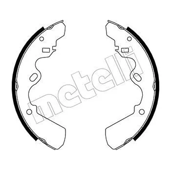 Brzdová čelist Sada brzdových čelistí, , 5871000330, 5871000340, 8492305391, 8941042580, 8941042581, 8942305391, 8942483580, 8942483581, 89906652, 91118917, 91138875, 91141019, 91149674, METELLI, 53-0190