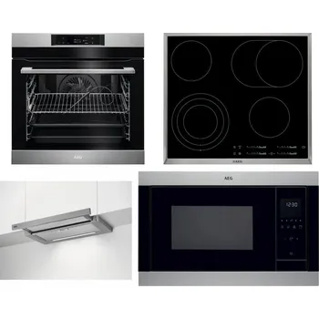 Set domácích spotřebičů AEG BPK742380M + AEG Mastery DirectTouch HK654070XB + AEG DPE5660M + AEG Mastery MSB2547D-M
