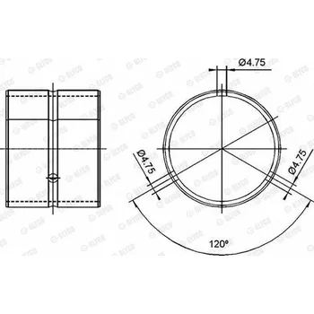 Ojnice Ložiskové pouzdro, ojnice, , 417463, GLYCO, 55-3509 SEMI