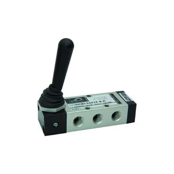 Ventil 5/3-cestný ventil, šoupátkový, připojení 1/8", DN 6 [mm], ovládání páka/pružina, střední poloha odvzdušněno, VCML539M8