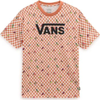Dámské tričko Vans FRUIT CHECKERBOARD OVERSIZED Dámské tričko US L VN0003V6BM51