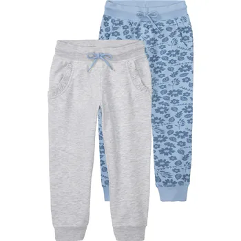 lupilu® Dětské tepláky, 2 kusy (modrá/šedá, 110/116)