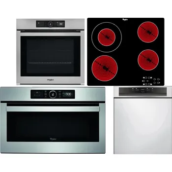 Set domácích spotřebičů WHIRLPOOL AKZ9 9480 IX + WHIRLPOOL AKT 8130/NE + WHIRLPOOL ABSOLUTE AMW 730 IX + WHIRLPOOL WBC 3C34 PF X