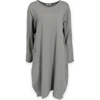 Dámské šaty Šatovka s kapsou 11665 barva: hnědá-fango