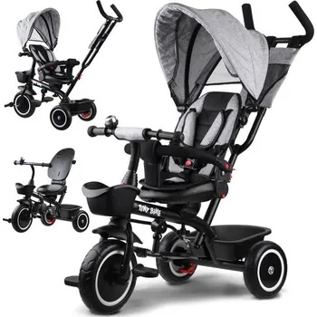 Dětská tříkolka Tříkolka Tiny Bike s otočným sedadlem 3v1