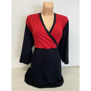 Dámská halenka trička a tuniky, Barva Červená, Velikost XXL 48, Materiál 96% Viskoza 4% Lycra