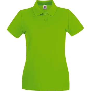 Dámské tričko Fruit of the Loom Dámská polokošile Fruit of the Loom Premium Limetková S