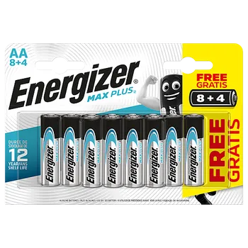 Článková baterie Energizer MAX Plus - Tužka AA/12 8+4 zdarma - 7638900423327