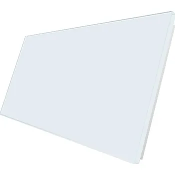 vypínač WELAIK dvojnásobný skleněný panel 0+0 - bílý