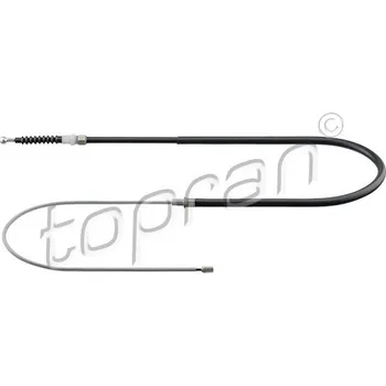Lanko parkovací brzdy Tažné lanko, parkovací brzda, , 5Q0609721AR, TOPRAN, 117 538