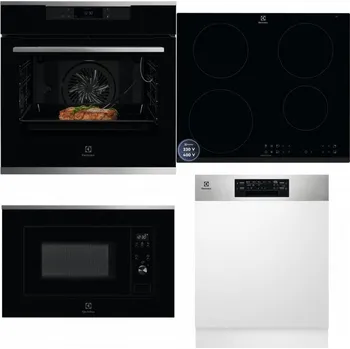 Set domácích spotřebičů ELECTROLUX KOEBP39X + ELECTROLUX LIR60433B + ELECTROLUX LMS2203EMX + ELECTROLUX EEM48300IX