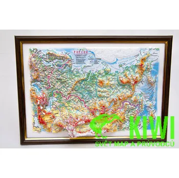 Testplay vydavatel reliéfní mapa Russia velikost A4 bez rámu