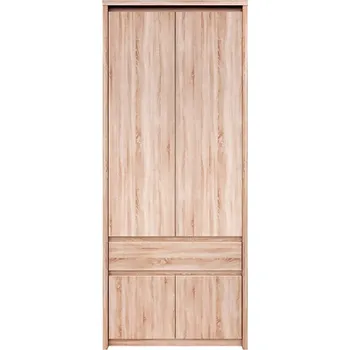 Šatní skříň Skříň čtyřdveřová se zásuvkou Norton 88x210x55 cm Dub sonoma