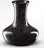 Keramika Bránice keramická hřbitovní váza A 28 cm, černé teraso