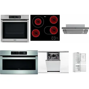 Set domácích spotřebičů WHIRLPOOL AKZ9 9480 IX + WHIRLPOOL AKT 8190/BA + WHIRLPOOL AKR 749/1 IX + WHIRLPOOL ABSOLUTE AMW 730 IX + WHIRLPOOL WSIO 3O34 PFE X + WHIRLPOOL WHC18 T311