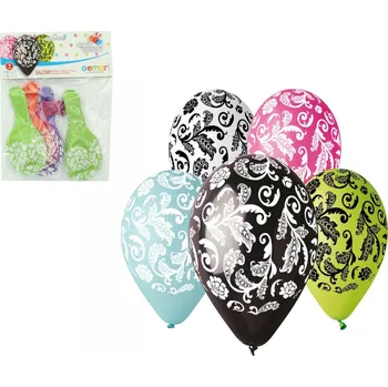 Balónek LUMA Balónky s potiskem 5ks OBYČ. Ornament