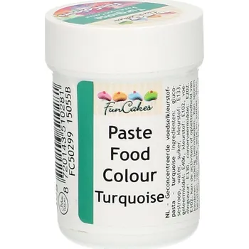 Potravinářské barvivo Gelová barva Tyrkysová 30g - FunCakes