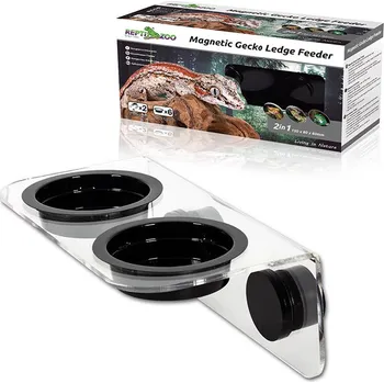 Teraristika Terarijní stromové krmítko REPTIZOO magnetické průhledné 15x8x6,2cm