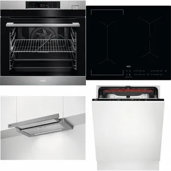 Set domácích spotřebičů AEG BSK782380M + AEG Mastery Bridge IKE64441IB + AEG DPE5660M + AEG Mastery MaxiFlex FSB53927Z
