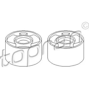 Autodíl Sada ložisek, rameno nápravy, , 31129058814, TOPRAN, 500 141