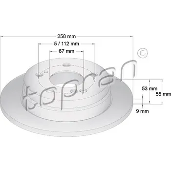 Brzdový systém Brzdový kotouč, , 2014230912, 2014231212, A2014230912, A2014231212, TOPRAN, 400 860