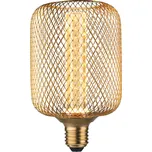 Paulmann 29085 Zyl Spiral, mosazná dekorativní drátěná žárovka E27 4,2W 1800K, průměr 10cm