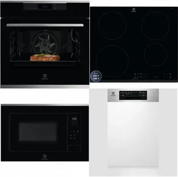 Set domácích spotřebičů ELECTROLUX KOEBP39X + ELECTROLUX LIR60433B + ELECTROLUX LMS4253TMX + ELECTROLUX EEM43300IX